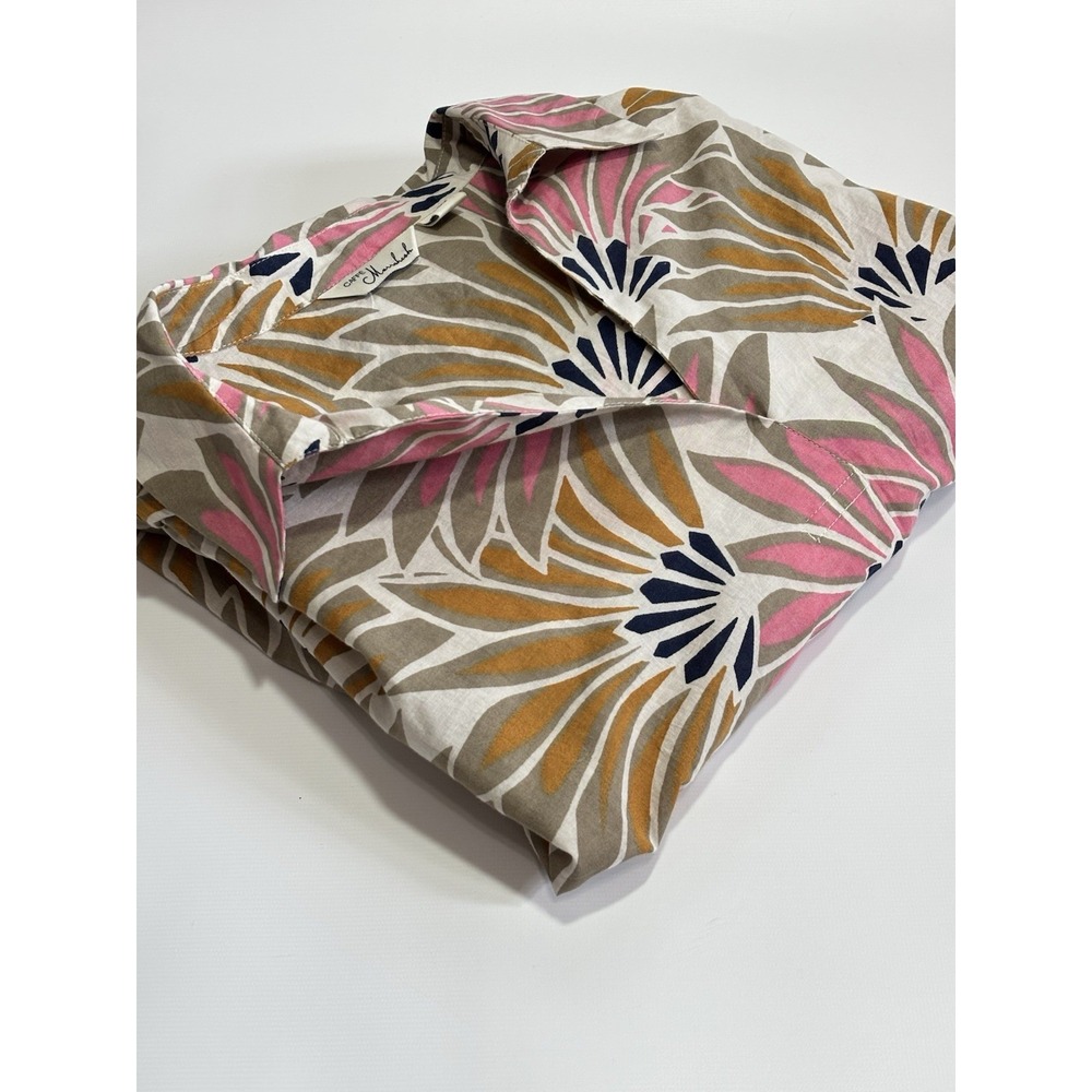 Caffe Marrakesh 100% Cotton‎ Womens 3X Shirt 3/4 Sleeve Botanical Vacation - Picture 11 of 11